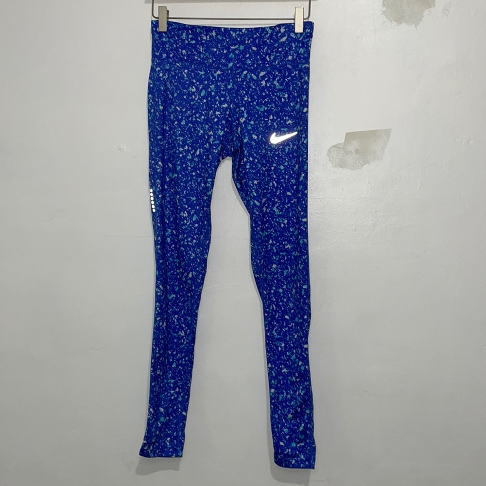 Size S Women’s Nike Blue And White Paint Chip Leggings